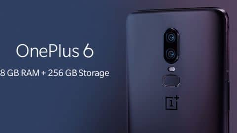 Oneplus 6 midnight black 8gb ram 256gb