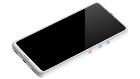 Here's how the phone looks like from the front Here's how the phone looks like from the front