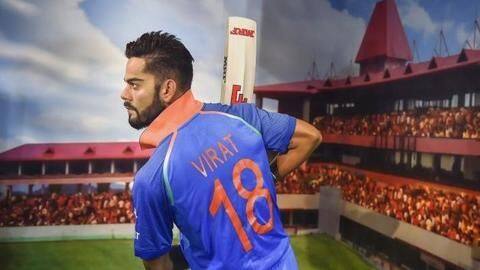 Delhi crowd damages Virat Kohli's wax statue at Madame Tussauds Delhi crowd damages Virat Kohli's wax statue at Madame Tussauds