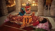 Madhumala Devi lies on 2,516-nail bed in Samastipur for Durga