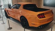 Ford unveils unique Cyber Yellow Mustang pickup built from S550
