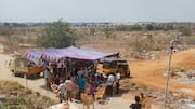 SIHS Colony residents protest AAI wall blocking Avinashi Road shortcut