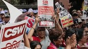 Women's groups protest alleged sexual assault outside Delhi Police headquarters
