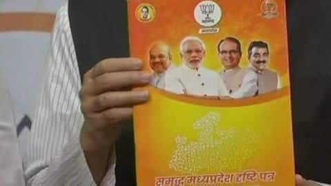 बीजेपी ने मध्यप्रदेश के लिए जारी किया 'दृष्टिपत्र', मुफ्त स्कूटी और 10 लाख रोजगार का वादा बीजेपी ने मध्यप्रदेश के लिए जारी किया 'दृष्टिपत्र', मुफ्त स्कूटी और 10 लाख रोजगार का वादा