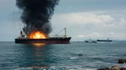 Tanker Yara J burns near Sulina Canal, crew escape safely