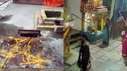 Unidentified suspects allegedly egged Hyderabad's Sri Kanaka Durga Ammavari Temple