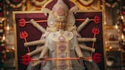 Sanjib Basak's 50,000-pin Durga idol highlights women's dignity and safety