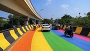 Kolkata Durga Puja flyover paint blamed after bikers skidded