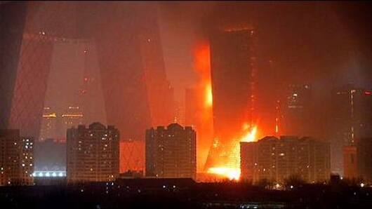 A fiery affair: Dubai skyscrapers in flames