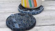 How to make coasters from recycled denim