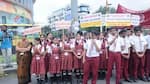 Lord Ganesha was helped by school children, cops