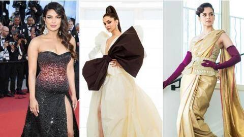 Kangana, Deepika, Priyanka set Cannes red carpet on fire Kangana, Deepika, Priyanka set Cannes red carpet on fire