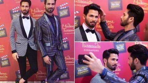Shahid Kapoor waxed! Unveils his statue at Madame Tussauds, Singapore Shahid Kapoor waxed! Unveils his statue at Madame Tussauds, Singapore
