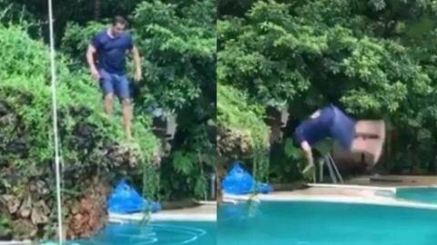 Salman aces reverse flip, stuns all with his fitness level Salman aces reverse flip, stuns all with his fitness level