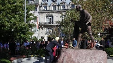 US celebrates 150th birth anniversary of Mahatma Gandhi US celebrates 150th birth anniversary of Mahatma Gandhi