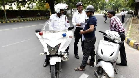 Earlier, footpath riders were let off after paying Rs. 100 Earlier, footpath riders were let off after paying Rs. 100