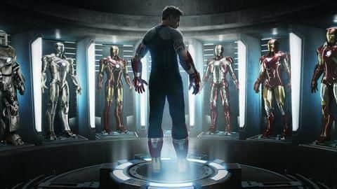 Iron Man suits are armed with thrusters, EMP projectiles Iron Man suits are armed with thrusters, EMP projectiles