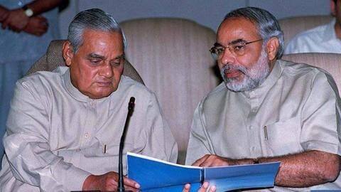 Modi visits Vajpayee at AIIMS for the third time Modi visits Vajpayee at AIIMS for the third time