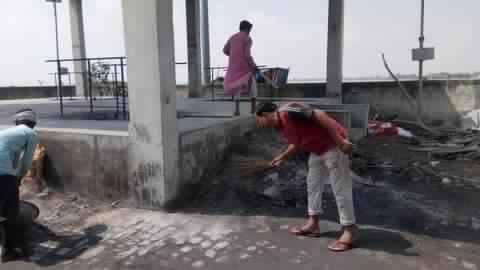 Punjab: Cleanliness works start on Bebe Nanaki Road Punjab: Cleanliness works start on Bebe Nanaki Road