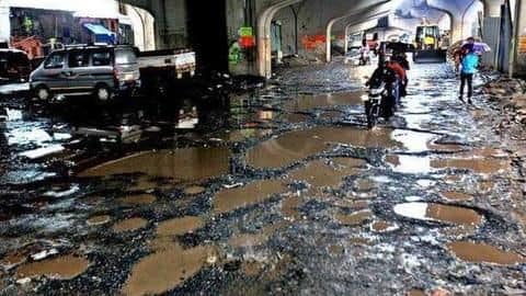 Declare Mumbai as 'City with most potholes': Lade Declare Mumbai as 'City with most potholes': Lade
