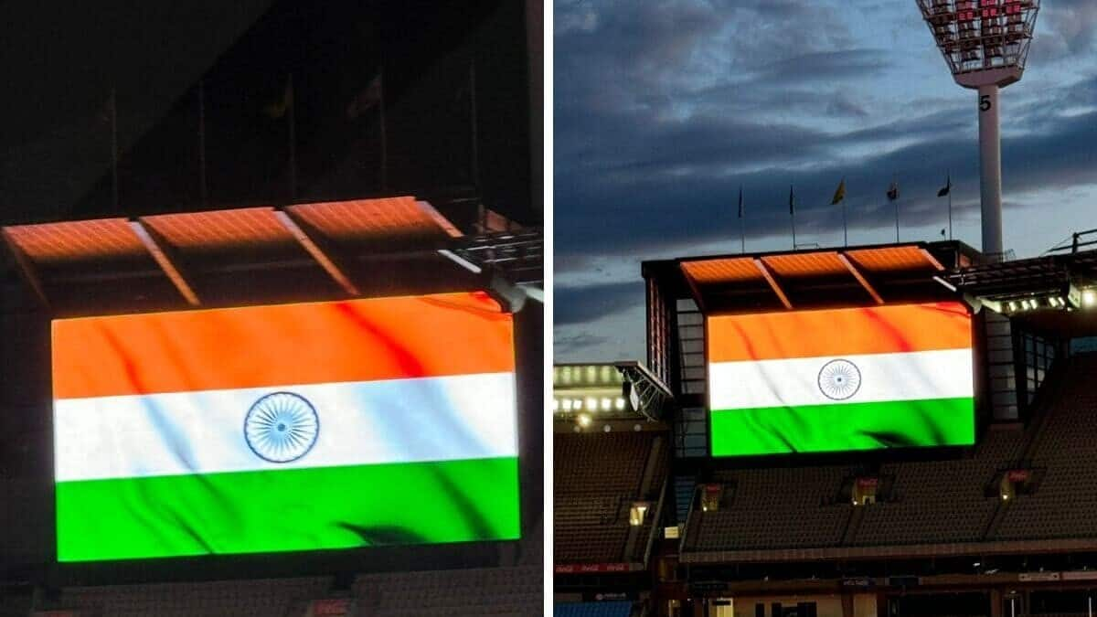 MCG lights up with Indian flag on Independence Day