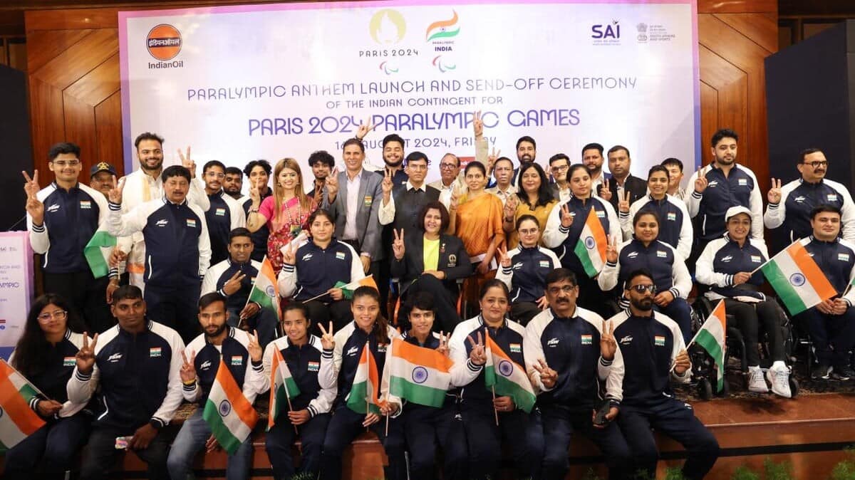 India's largest-ever Paralympic team gets grand send-off for Paris Games