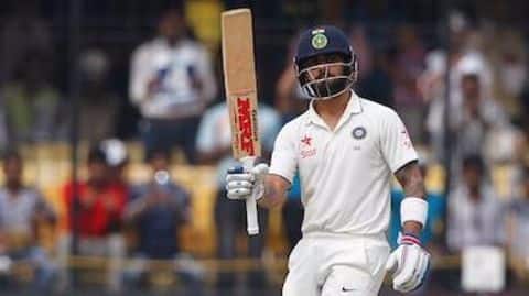 Kohli hits 13th test century as India scores 267 runs Kohli hits 13th test century as India scores 267 runs