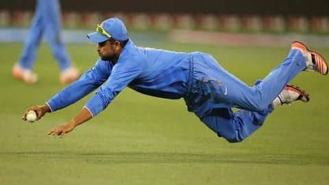 Suresh Raina takes a blinder in Ranji Trophy Suresh Raina takes a blinder in Ranji Trophy