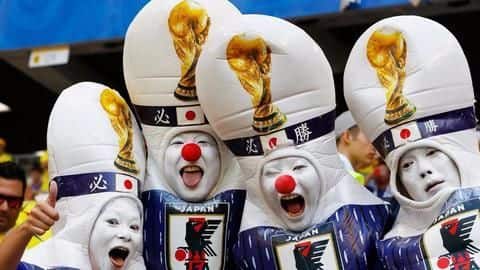 FIFA World Cup: Japan fans clean the stadium after match FIFA World Cup: Japan fans clean the stadium after match