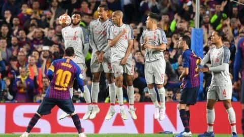 Messi's free-kick helped him win Goal of the Season Messi's free-kick helped him win Goal of the Season