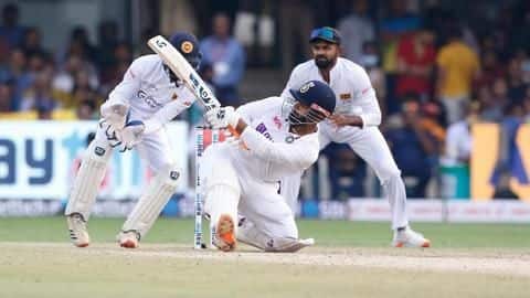 Day/Night Test: India take 342-run lead versus Sri Lanka Day/Night Test: India take 342-run lead versus Sri Lanka