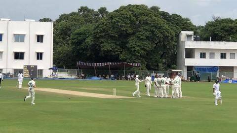 Board President's XI vs SA: Rohit manages second-ball duck Board President's XI vs SA: Rohit manages second-ball duck