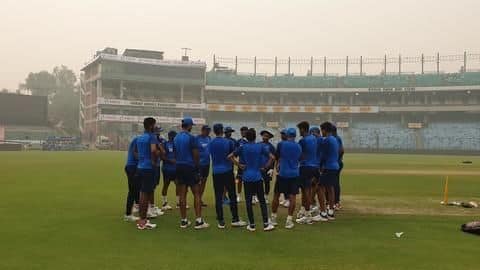 India were expected to train indoors ahead of Delhi T20I India were expected to train indoors ahead of Delhi T20I