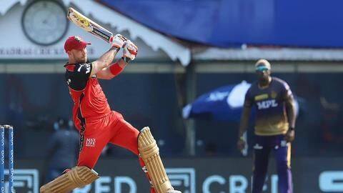 IPL 2021: Maxwell, ABD help RCB post 204/4 vs KKR IPL 2021: Maxwell, ABD help RCB post 204/4 vs KKR