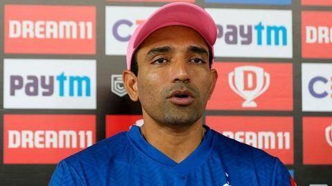 Uthappa seen applying saliva on ball, violates ICC protocol Uthappa seen applying saliva on ball, violates ICC protocol