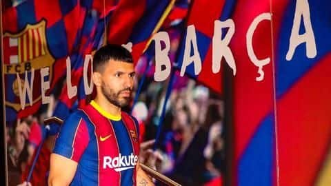 Barcelona sign Sergio Aguero on a two-year contract Barcelona sign Sergio Aguero on a two-year contract