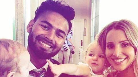 #IndiaInAustralia: Rishabh Pant babysits for Tim Paine #IndiaInAustralia: Rishabh Pant babysits for Tim Paine
