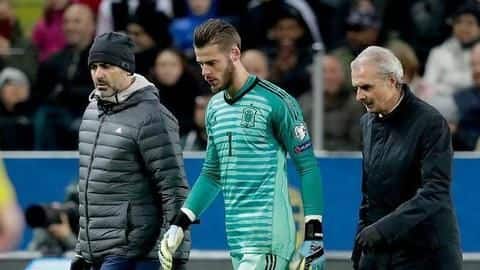 David de Gea injured in Spain's draw versus Sweden David de Gea injured in Spain's draw versus Sweden