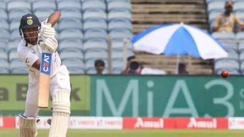 Mayank notches fifth fifty-plus score in first innings Mayank notches fifth fifty-plus score in first innings