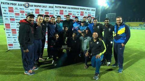 India B beat Vijay Hazare champions Karnataka India B beat Vijay Hazare champions Karnataka