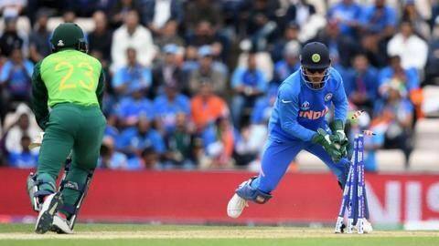 Dhoni now has the third most dismissals in World Cup Dhoni now has the third most dismissals in World Cup