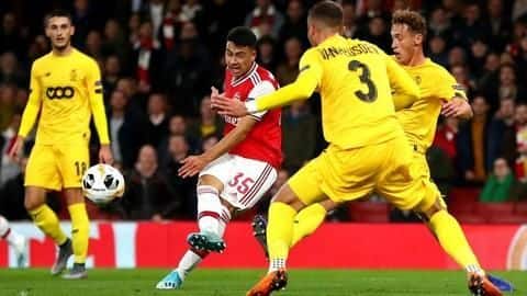 Gabriel Martinelli gives Arsenal the cheer at home Gabriel Martinelli gives Arsenal the cheer at home