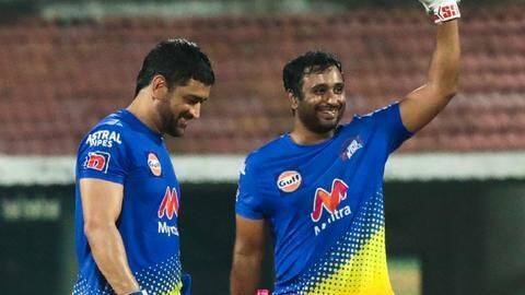 IPL 2021: MS Dhoni unveils new Chennai Super Kings jersey IPL 2021: MS Dhoni unveils new Chennai Super Kings jersey