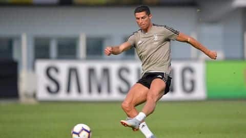 WATCH: Ronaldo mimics Juventus reporter during training session WATCH: Ronaldo mimics Juventus reporter during training session