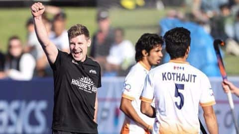 Indian hockey team goes down against New Zealand Indian hockey team goes down against New Zealand