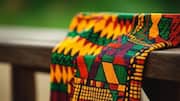 For that standout style, try Kente shawls 
