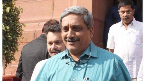 Parrikar back at work one day after return from US Parrikar back at work one day after return from US