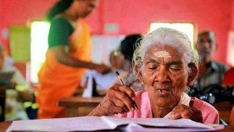 #OldestScoresHighest: Scoring 98%, 96-year-old woman tops Kerala literacy exam #OldestScoresHighest: Scoring 98%, 96-year-old woman tops Kerala literacy exam