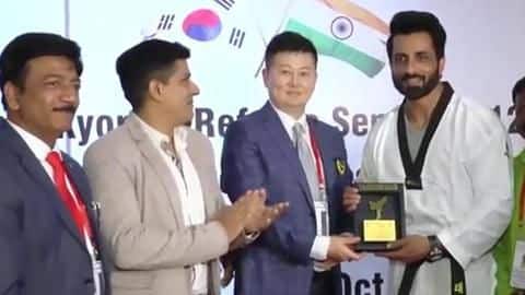 Fitness freak Sonu Sood honored with Doctorate Degree of Taekwondo Fitness freak Sonu Sood honored with Doctorate Degree of Taekwondo
