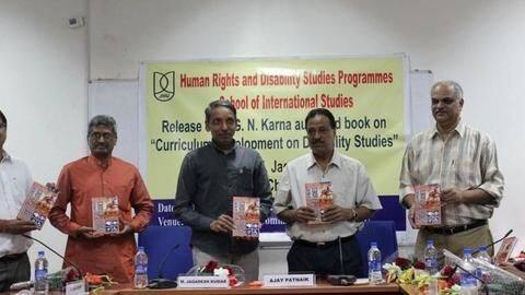 Polio-affected JNU professor writes book on promoting Disability Studies Polio-affected JNU professor writes book on promoting Disability Studies